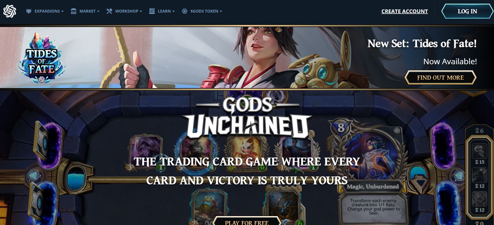 Gods Unchained je nyní na Amazon Prime Gaming s exkluzivními měsíčními odměnami