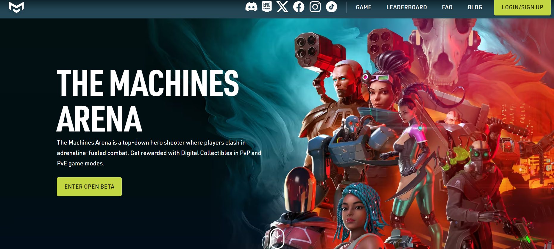 The Machines Arena: Připojte se k otevřené beta verzi