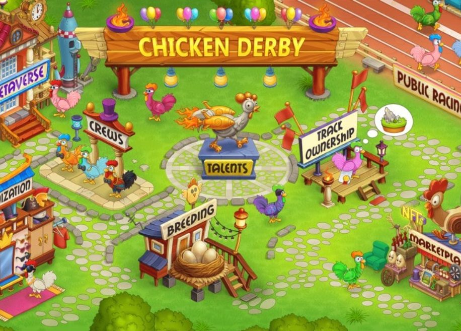 Chicken Derby: Stakujte NFT kuřat a vydělejte tokeny BAWK