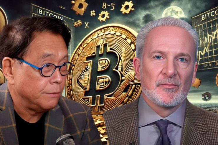 Robert Kiyosaki vs Peter Schiff: Protichůdné předpovědi ohledně zlata, bitcoinu a amerického dolaru