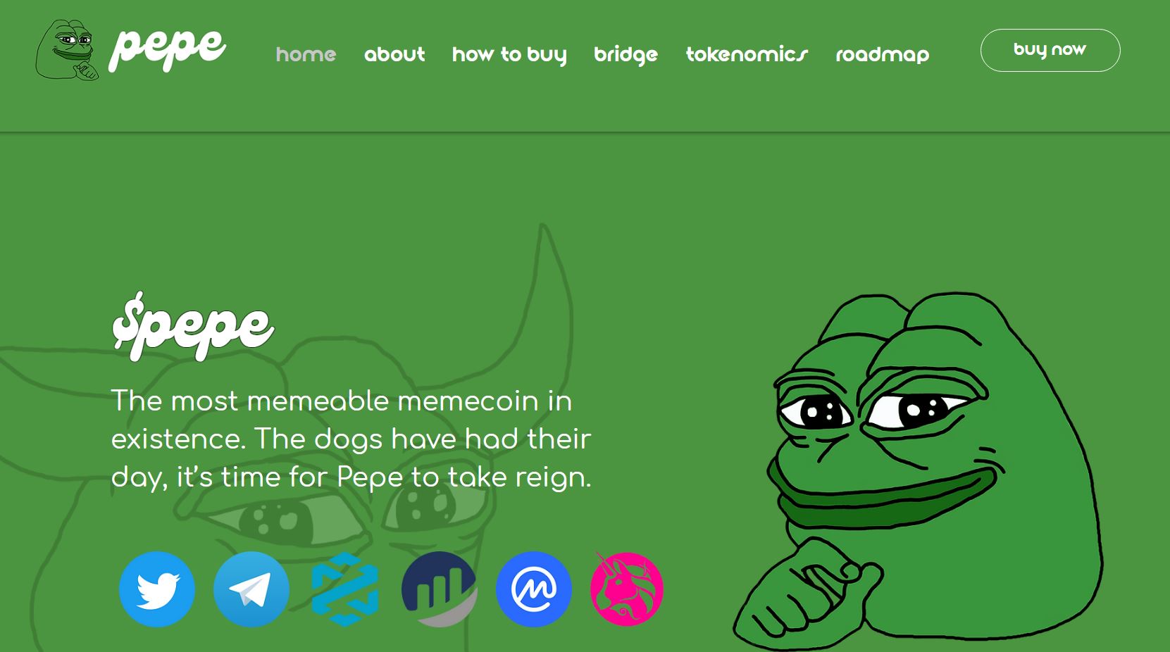 Co je Pepe, cenové predikce 2024 - 2025 a proč do PEPE investovat homepage